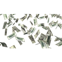 Money Falling Notes PNG Download Free
