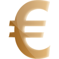 Symbol Gold Euro PNG Image High Quality