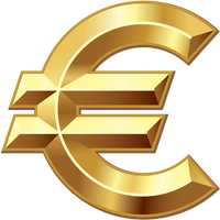 Symbol Gold Euro HD Image Free
