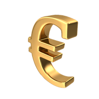 Symbol Gold Euro Free PNG HQ