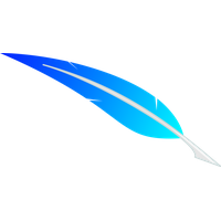 Blue Feather Vector HD Image Free