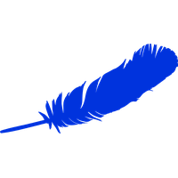 Blue Photos Feather Vector Free HD Image