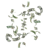 Money Falling Free Transparent Image HQ
