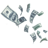 Money Falling Notes Free PNG HQ