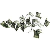 Money Falling Notes Free Clipart HQ