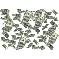 Money Falling Notes PNG Free Photo