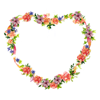 Heart Vector Romantic Flower Free Download PNG HQ