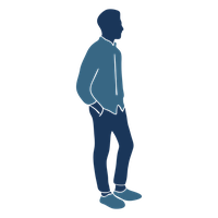Standing Boy Vector PNG File HD