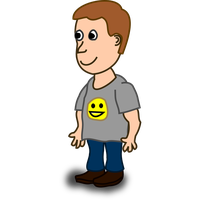 Standing Boy Vector Hipster Free Download PNG HD