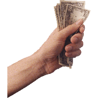 Dollars Holding Female Hand PNG Free Photo