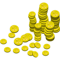 Golden Coins Stack Free HD Image