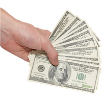 Dollars Holding Hand Free Download PNG HD