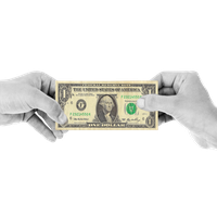 Dollars Holding Hand PNG Image High Quality