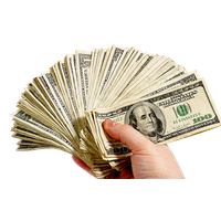 Dollars Male Holding Hand Free Clipart HD