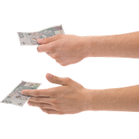 Dollars Male Holding Hand Free HQ Image