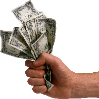 Dollars Male Holding Hand Free Transparent Image HD