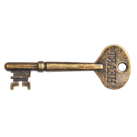 Antique Key Gold PNG Image High Quality