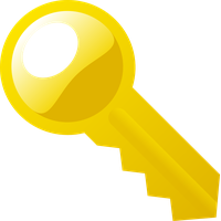 Vector Key Gold PNG Download Free