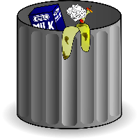 Vector Trash Can Garbage PNG Free Photo