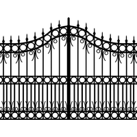 Gate Metal Fence PNG File HD