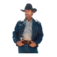 Cowboy Chuck Norris Free Download PNG HQ