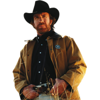 Cowboy Chuck Norris PNG File HD