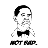 Not Bad Face Obama Free Download PNG HD