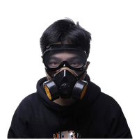 Mask Black Anti-Pollution Free Download PNG HD