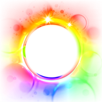 Picture Light Effect Multicolored Circle Glow