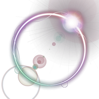 Light Circle Glow Effect Multicolored