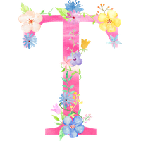 Floral Alphabet Free Download Image