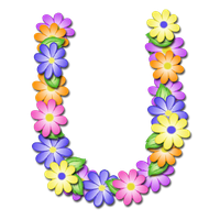 Floral Alphabet Images Free Download PNG HQ