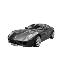 Car Black Ferrari PNG Download Free