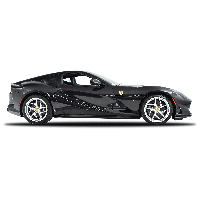 Ferrari Black Side View PNG Download Free