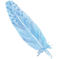 Watercolor Feather PNG Free Photo