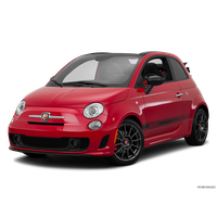 Front Fiat Red View PNG Download Free