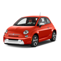 Front Fiat Red View Free Download PNG HD