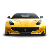 Front Photos Ferrari Yellow View