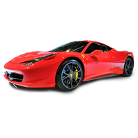 Ferrari Side Red View HD Image Free