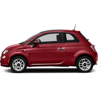 Fiat Side Red View PNG File HD