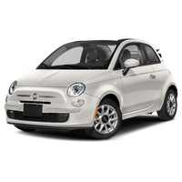 Fiat White Side View PNG Free Photo