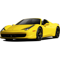 Ferrari Yellow Superfast Free PNG HQ