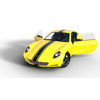 Ferrari Yellow PNG File HD