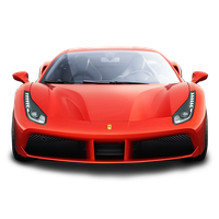 Front Ferrari Red View Free Download PNG HD