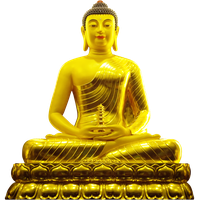 Golden Buddha Statue Free Transparent Image HD