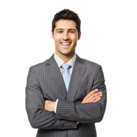 Standing Smiling Business Man Free HQ Image