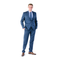 Standing Man Business Suit PNG Free Photo