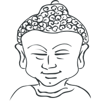 Vector Buddha Face Free Download PNG HD