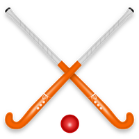 Orange Hockey Stick HD Image Free