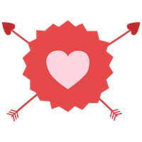 Heart Arrow Valentine Free Transparent Image HQ